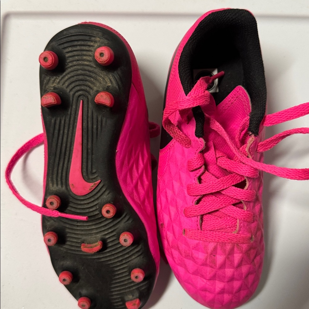 Nike Bright Pink Soccer Cleats